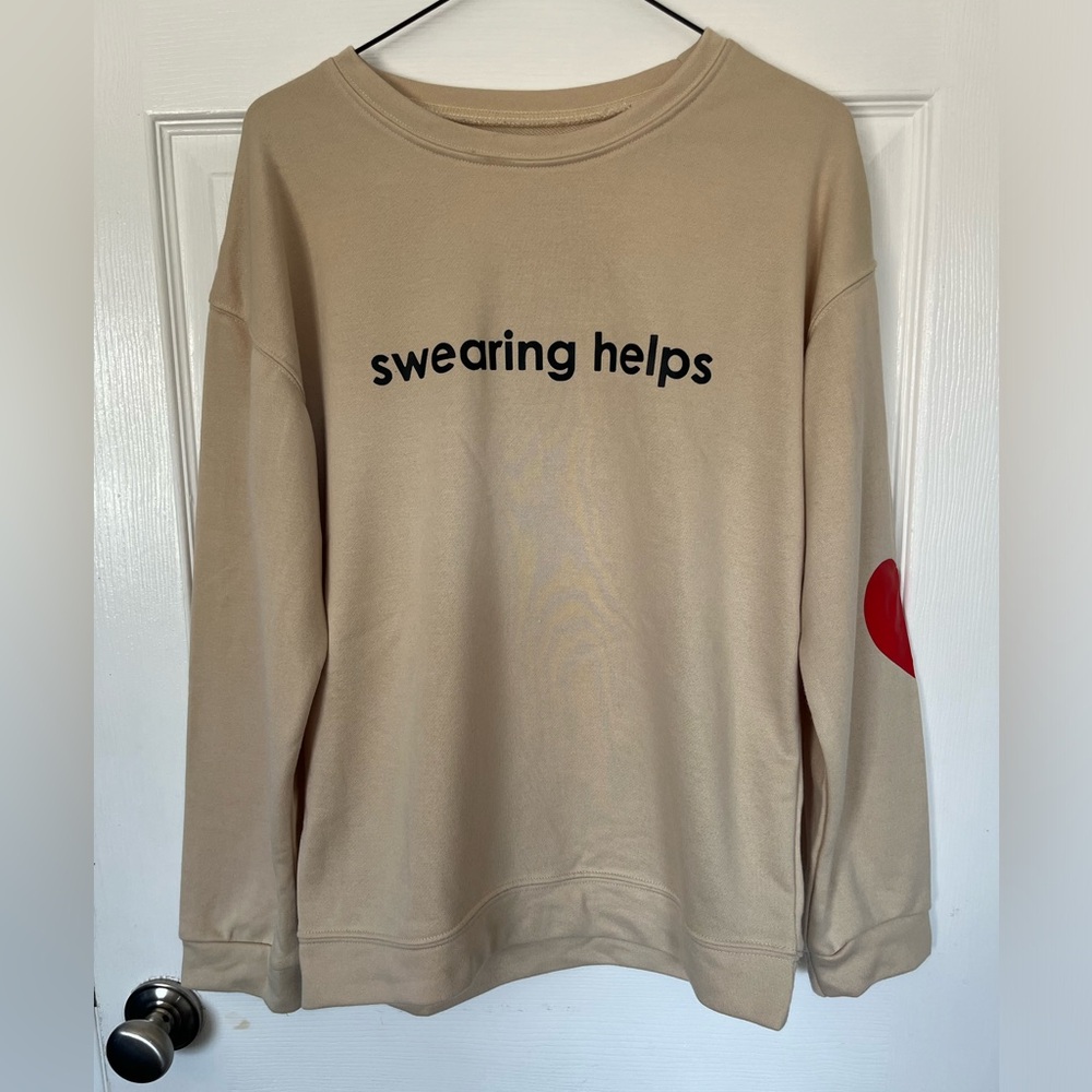 “Swearing Helps” Crew Neck
